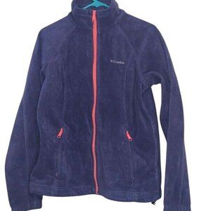 Columbia Womens Medium Purple Full-Zip Fleece Jacket